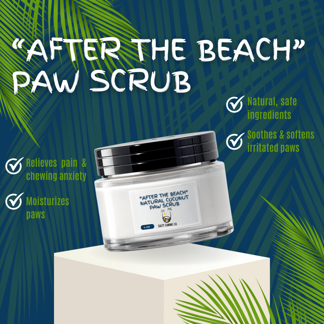 After the Beach Natural Coconut Paw Scrub by Salty Canine Co